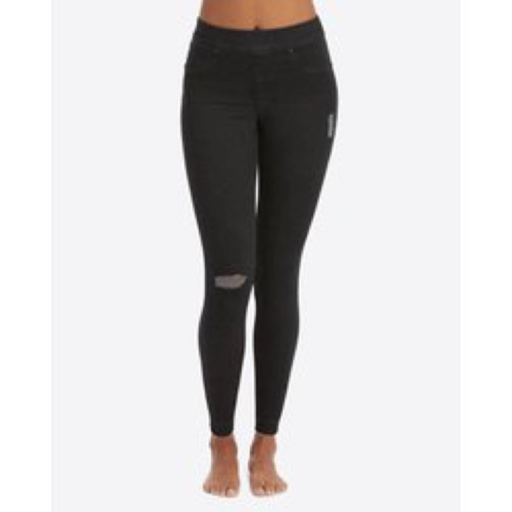 Spanx Vintage Distressed Ankle Skinny Jeans